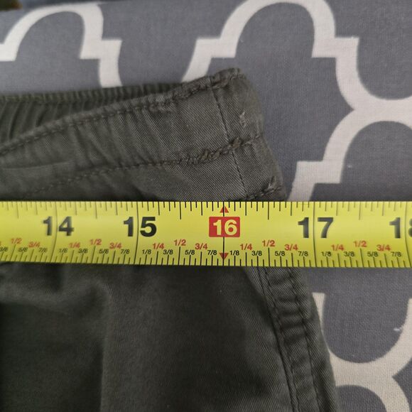 Hollister Pants Mens Medium Green Adjustable-Rise Parachute Baggy Cargo Jogger - Picture 12 of 15